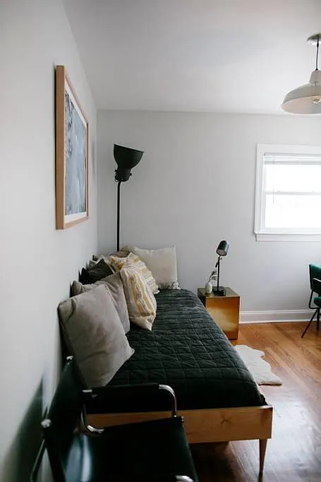 2nd bedroom, twin bed pictured, but can easily fit a queen b