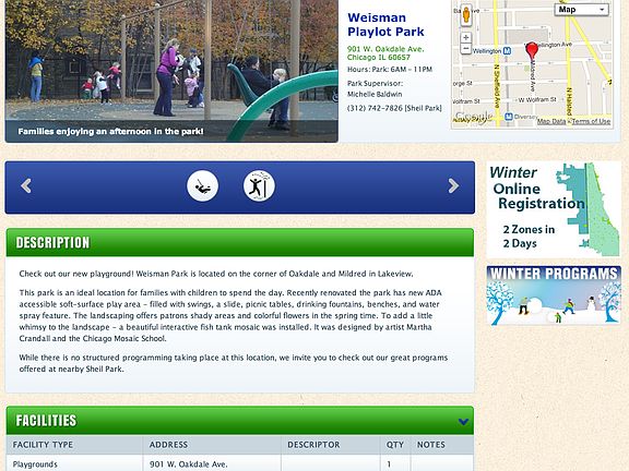 Chicago Parks Dept Descrip