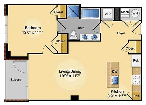 Floor plan 1J