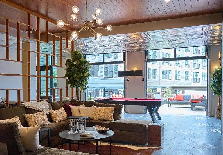 Indoor/Outdoor Lounge Area