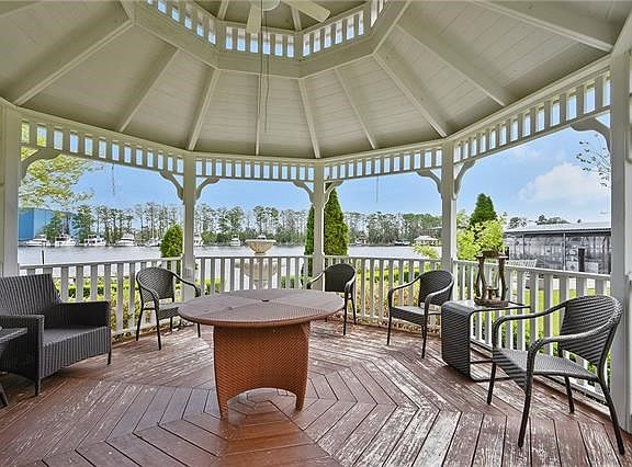 View from backyard gazebo.