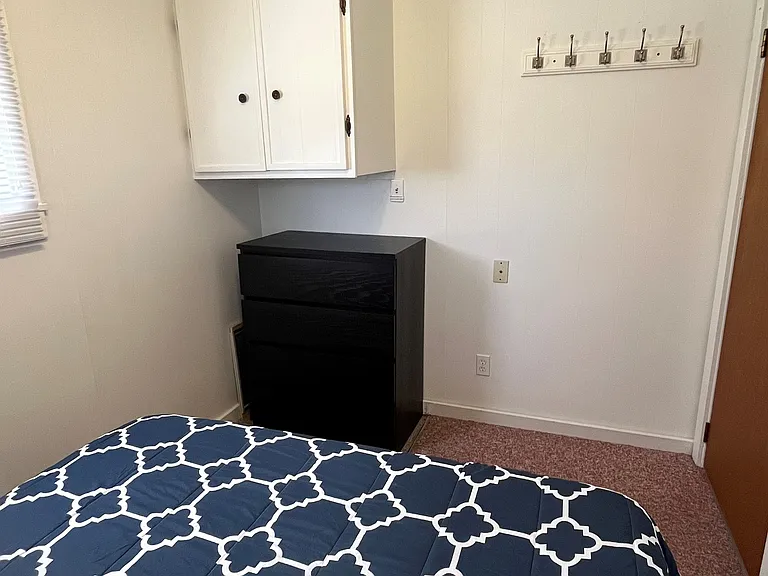 Hanging cabinet and dresser in Bedroom 1.