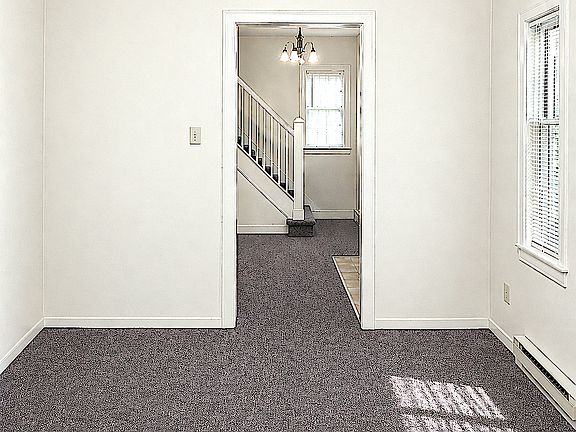 Looking from living room into foyer