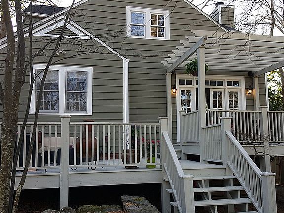 Two decks from family room