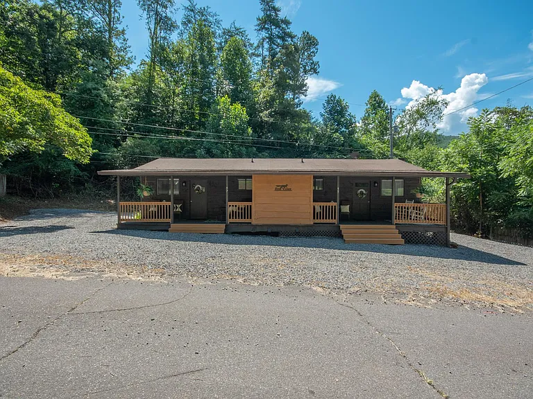 Located off of a paved road