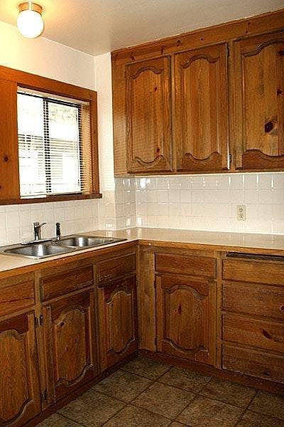 Kitchen Cabinet view from Front Room