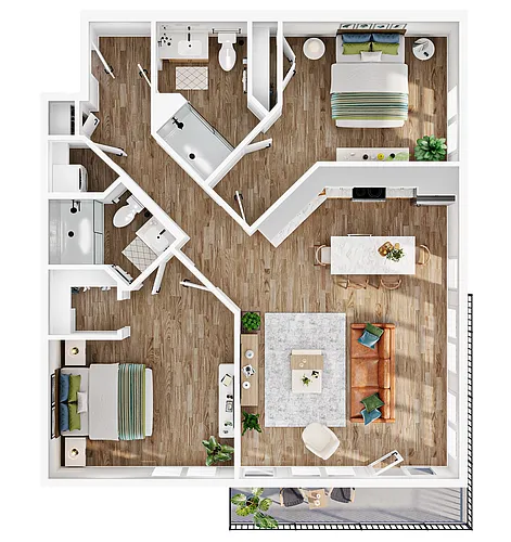 Floor plan B2