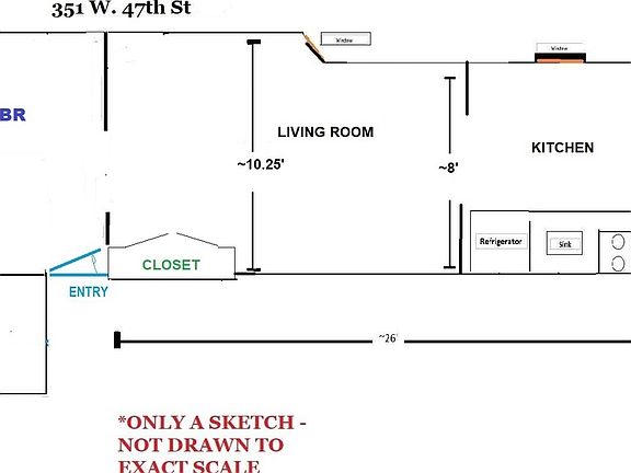 2nd image of 351 W 47th St #8