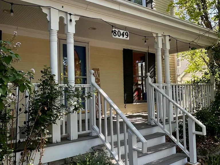 Front entrance of the house