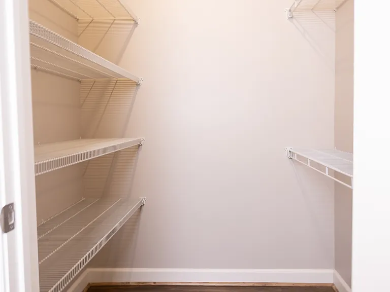 Walk in closet in master suite