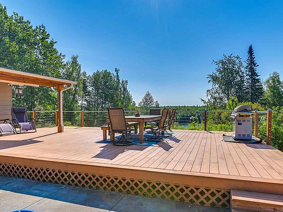 Large deck for grilling and gathering.