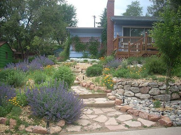 Beautiful stone entry steps