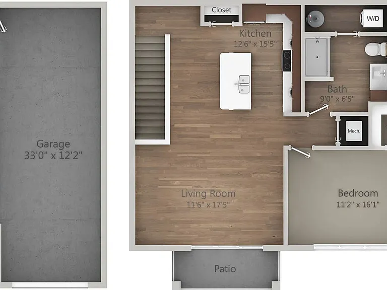 Floor Plan 1F | Drexel Ridge Apartments | Apartments in Oak Creek, WI Floor Plan 1F | Drexel Ridge Apartments | Apartments in Oak Creek, WI