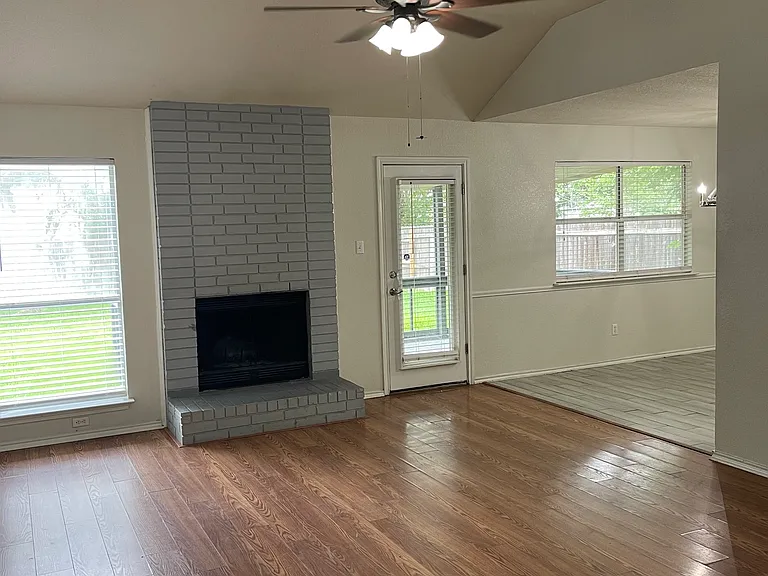 Cozy fireplace