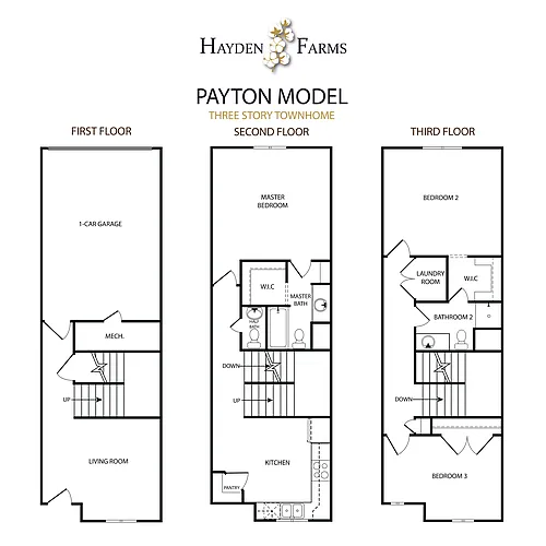 Floor plan 3-Story Payton