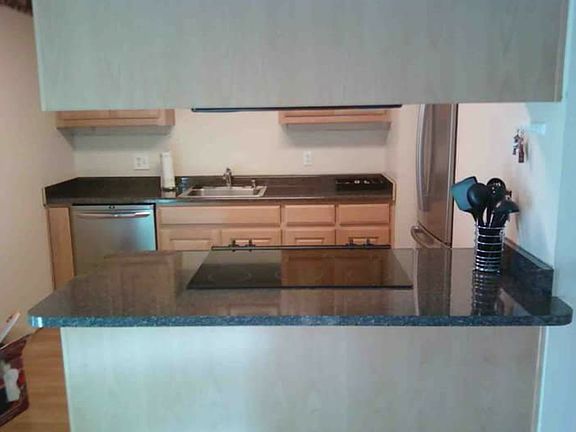 Kitchen. Room for barstools 