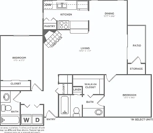 B2P | 2 bed 2 bath | 1100 sq ft B2P | 2 bed 2 bath | 1100 sq ft