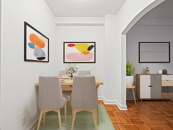 dining room with rendered furniture