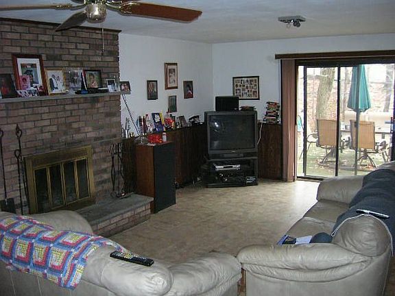 Family Rm.w Fireplace and slidders to rear yard