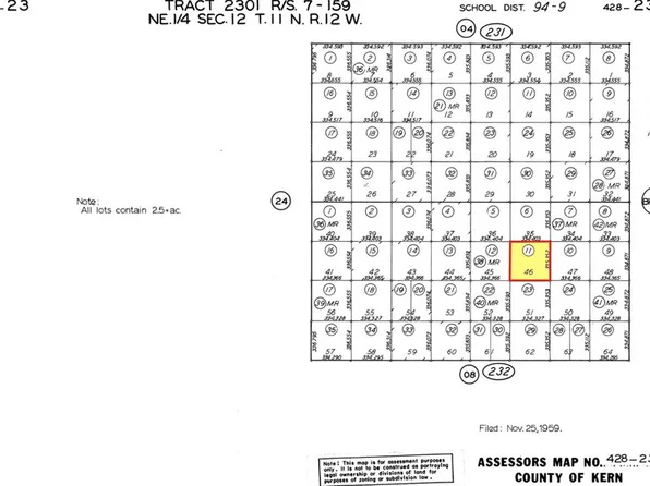 0 20th St W Lot 46, Mojave, CA 93501