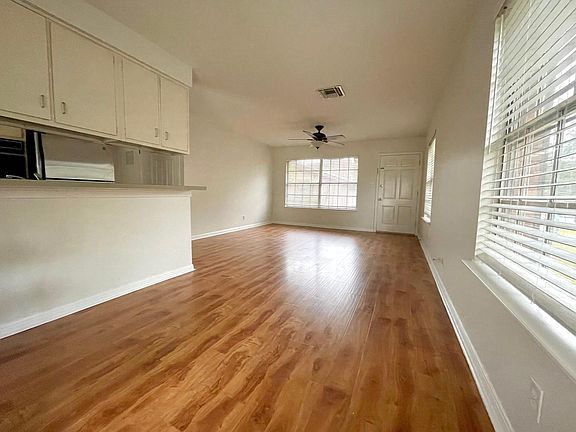 Living room and dining area