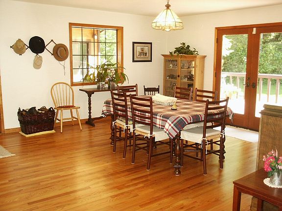 Spacious Dining Room opens to the deck