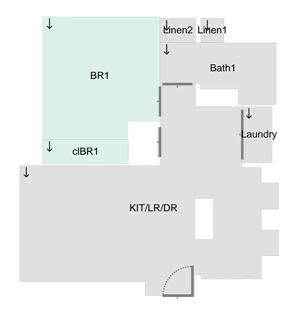 Floor plan One Bedroom