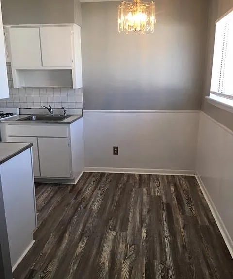 New flooring in kitchen