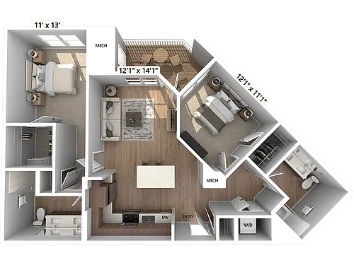 Floor plan BM6-002-129