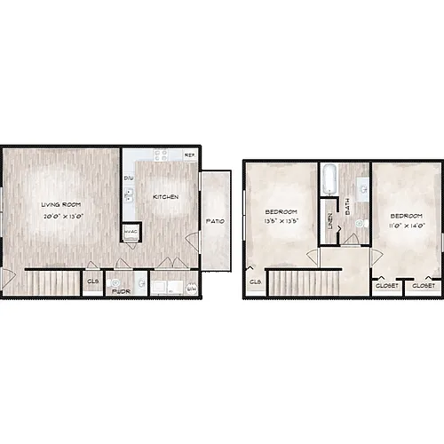 Floor plan Dogwood (B3)