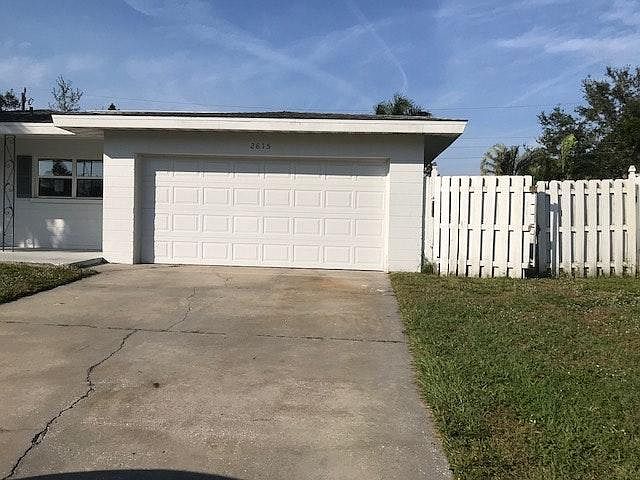 exterior double garage attached