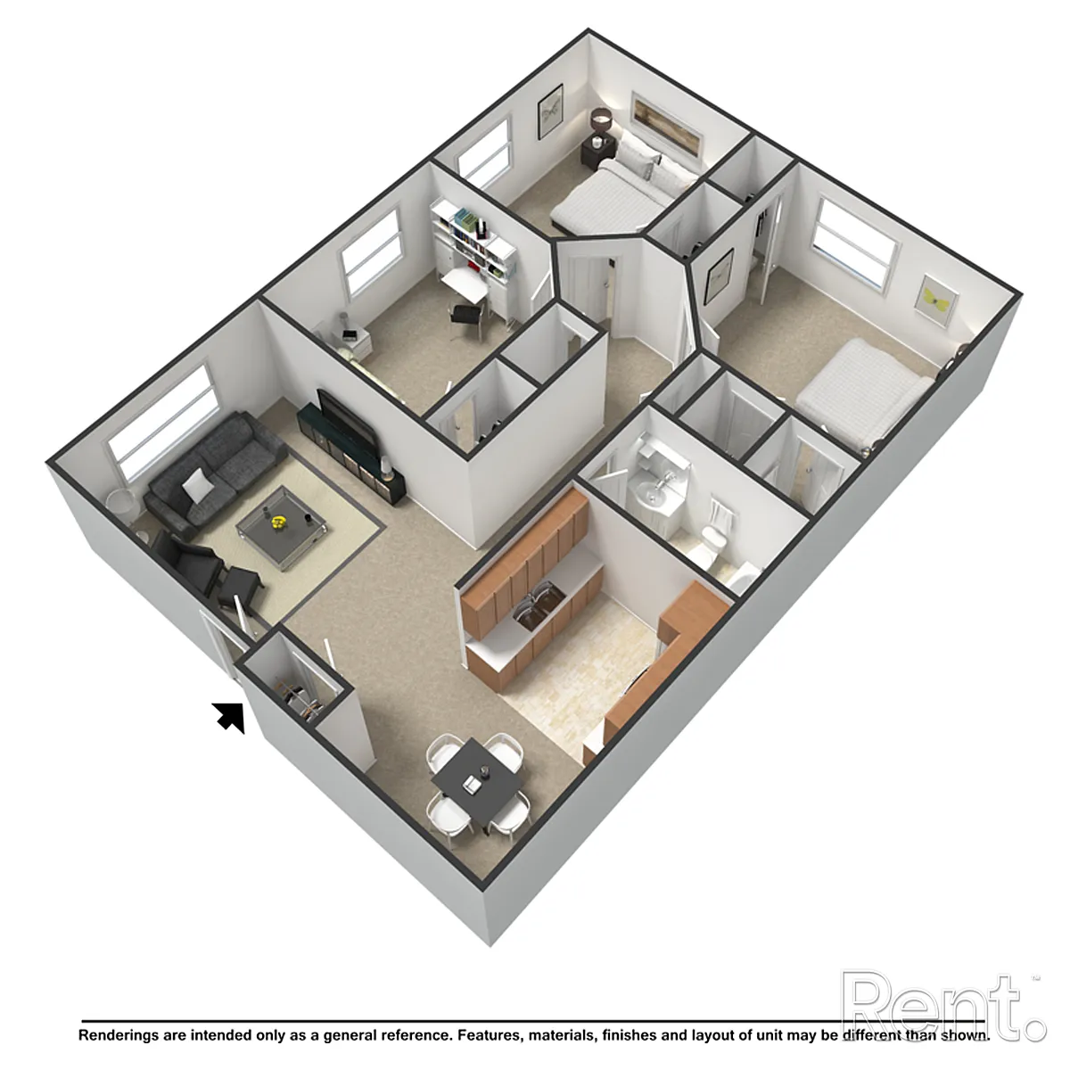 Floor plan 3 Bedroom