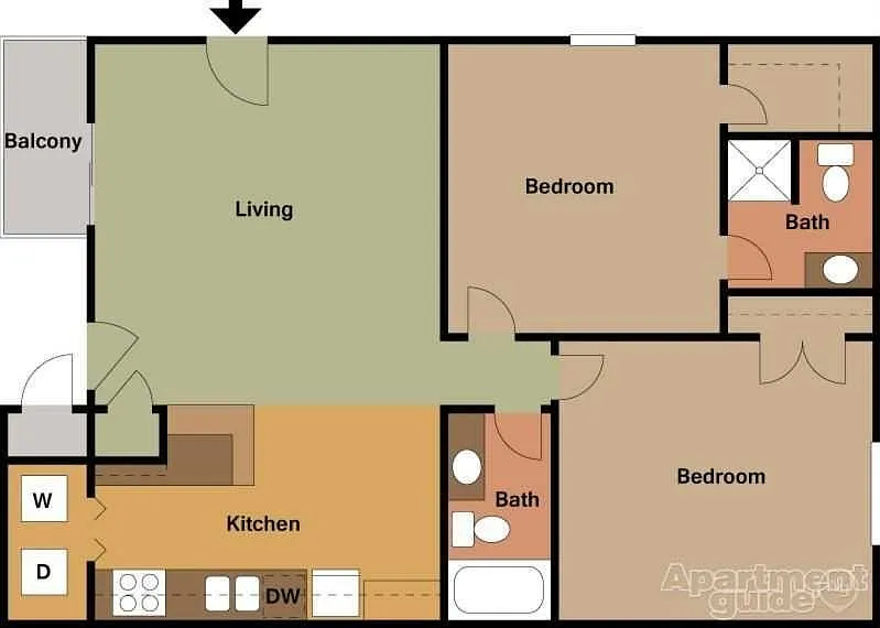 Floor plan Inside unit