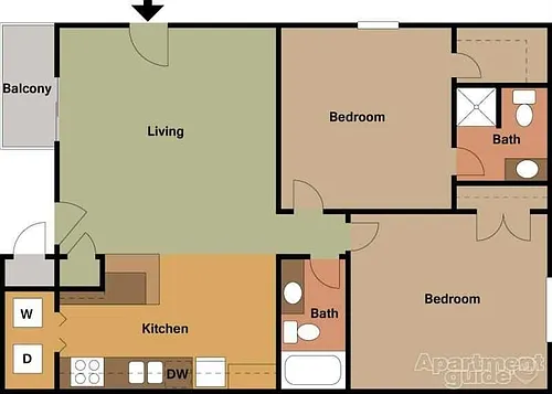 Floor plan Inside unit