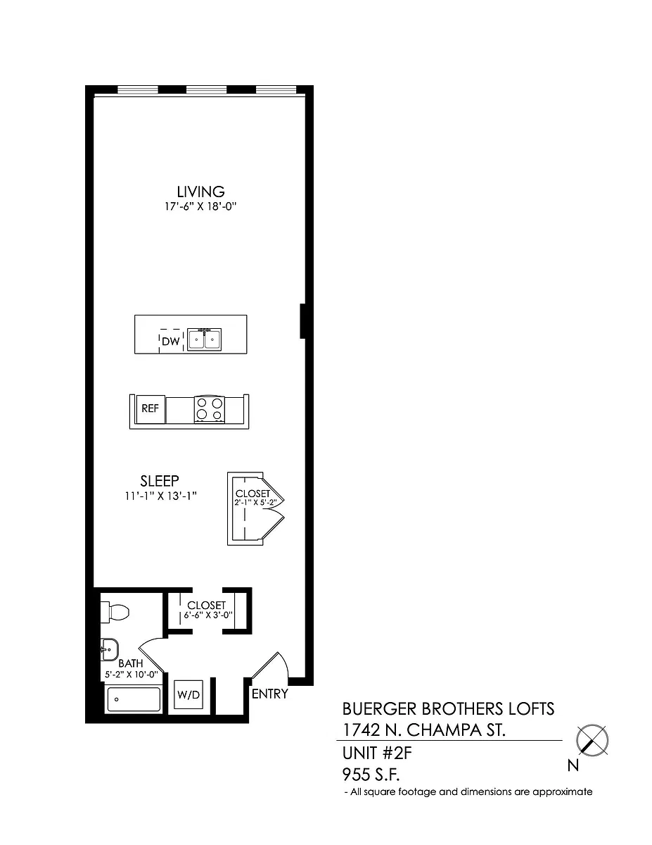 Floor plan 1 Bedroom