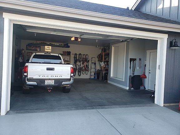 Finished garage 