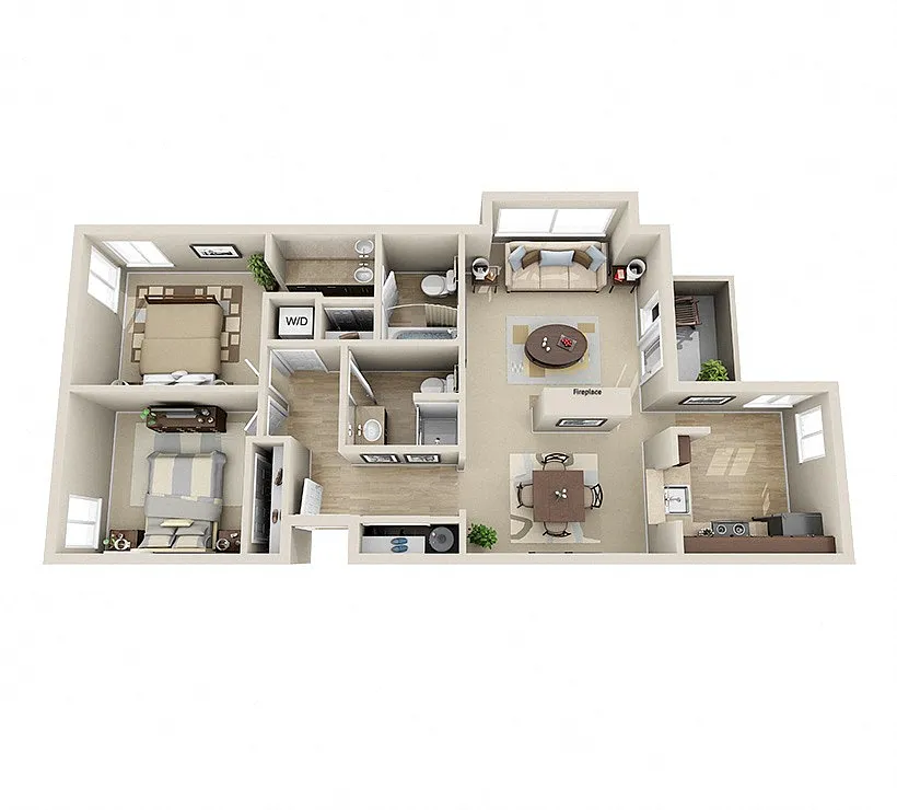 Floor plan Residence 10 Upgraded