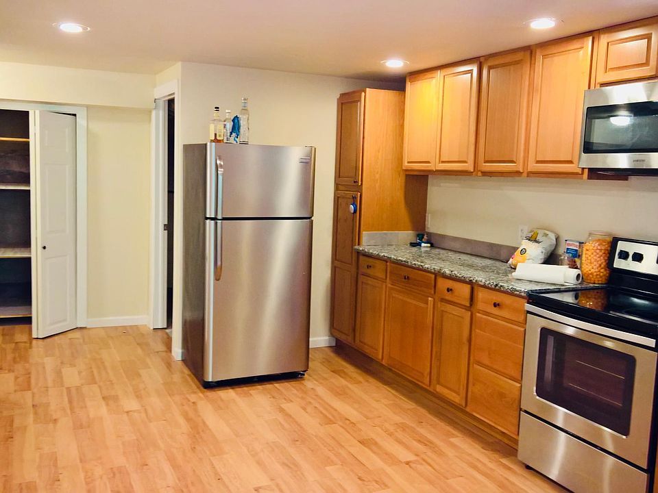 Downstairs kitchen with storage