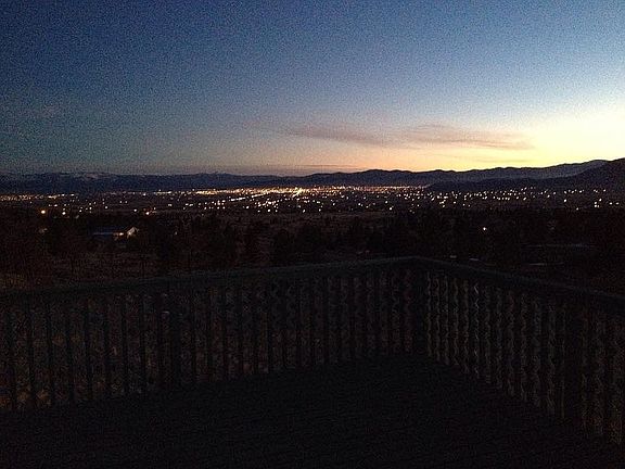 Night view from deck.