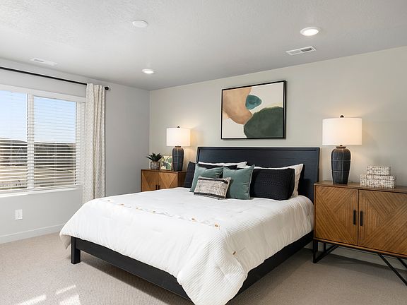 The Willow floorplan interior image taken at a Meritage Homes community in Santaquin, UT.