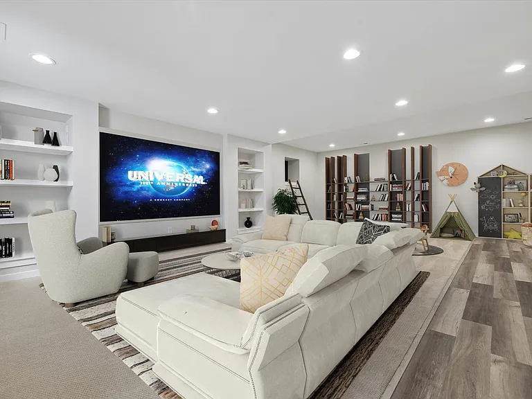 Virtually staged to show potential use