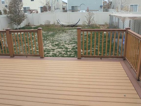 Deck and Back Yard