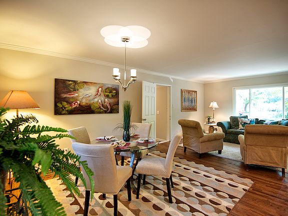 View from dining area