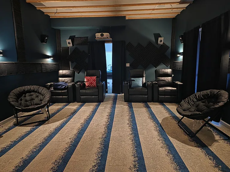 Media Room in basement
