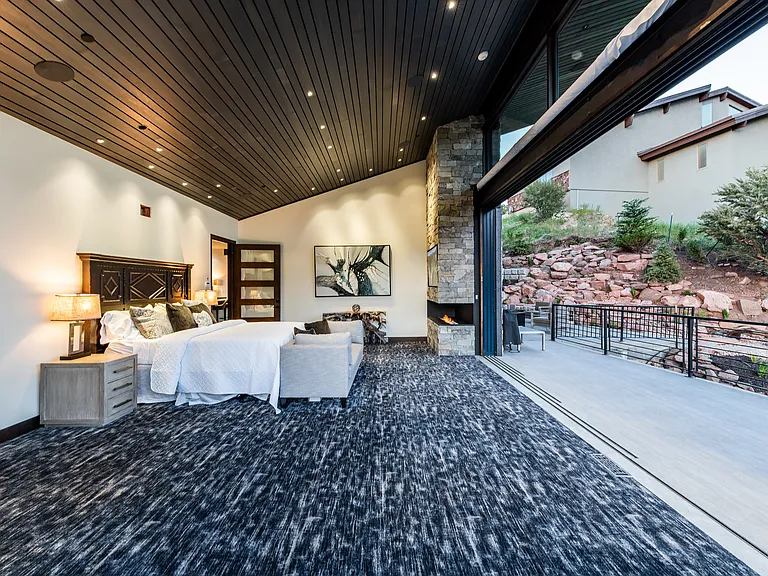 Master Bedroom, with large multi slide pocketing doors