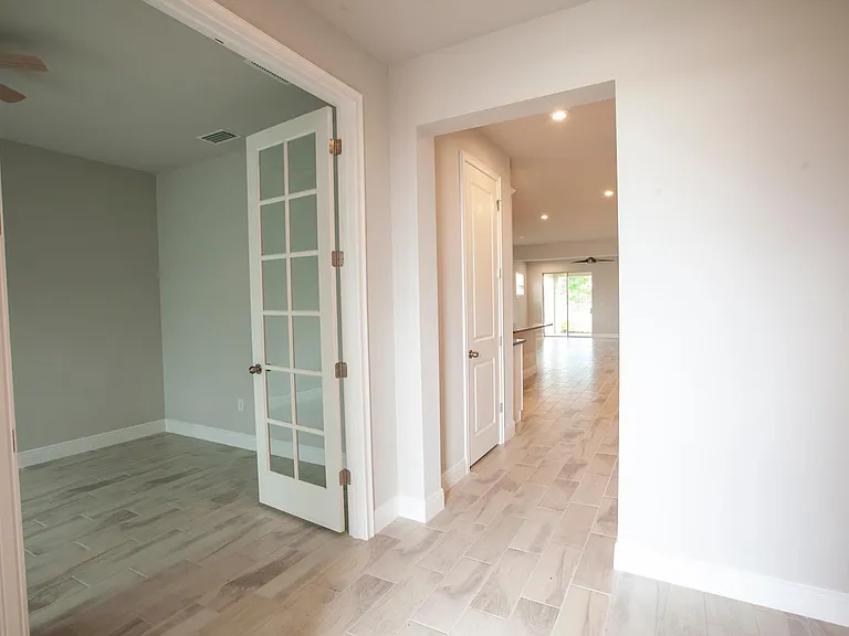 Foyer and office to the left