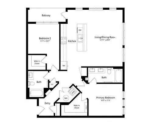 Floor plan 2C