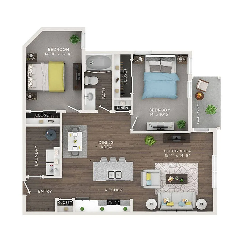 Floor plan B- Bluebell