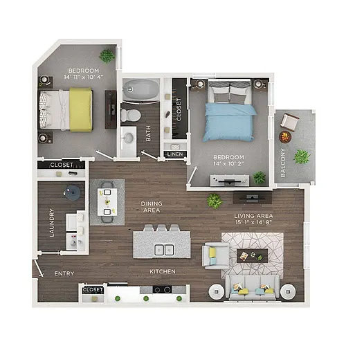 Floor plan B- Bluebell