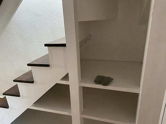 downstairs shelving
